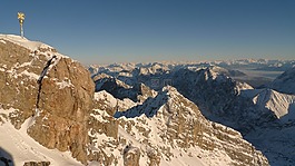 zugspitze,高山,山