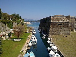 corfu,假期,城堡