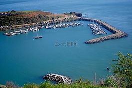 海港,船,水