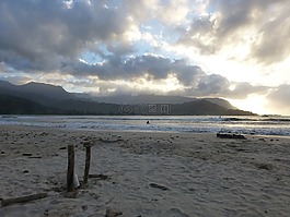 考艾島,夏威夷,海灘