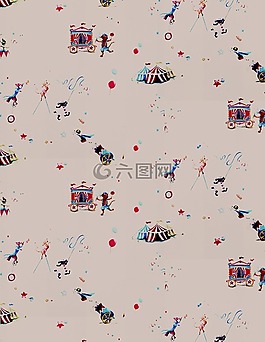 馬戲團(tuán)墻紙,馬戲團(tuán)的數(shù)字,兒童馬戲