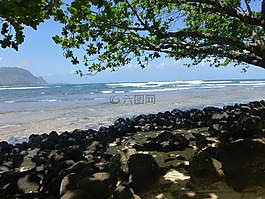 考艾島,夏威夷,海灘