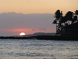 考艾島,夏威夷,海灘
