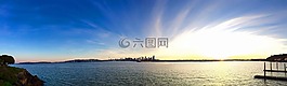 西雅圖,天際線,海灘