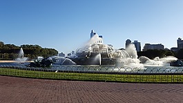 噴泉,城市,芝加哥