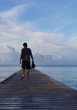 春天,加勒比的,男子