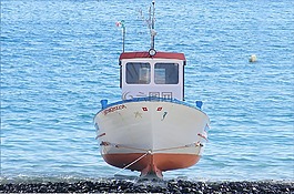 海灘,海,小船