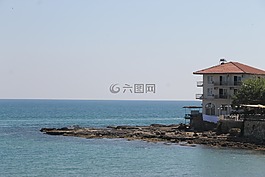 海,旅程,度假