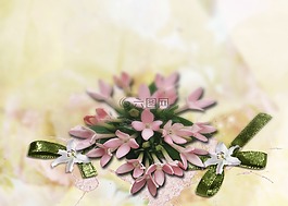 花,安排,花束