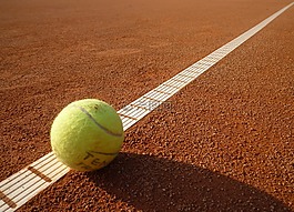 网球场,网球,黄色
