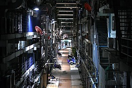 黑暗,回,胡同
