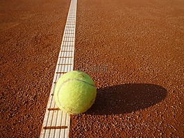 网球,网球场,黄色