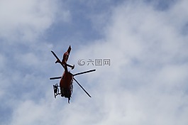 直升機,天空,藍色