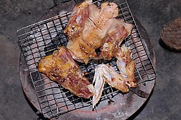 雞,食品,餐