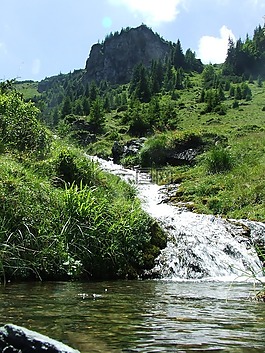 山間小溪,水,巖溶