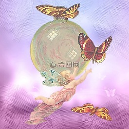 釀酒,天使,蝴蝶
