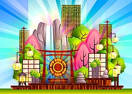 禪宗花園,日本,自然