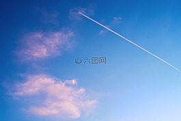 天空,黃昏,云