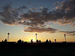 敘爾特島,westerland,abendstimmung