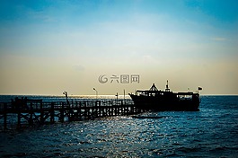 海灘,印度,船舶