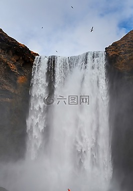 冰岛,skogafoss,大瀑布