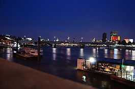 泰晤士河畔,英格蘭,夜