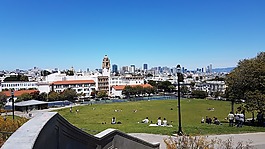舊金山,天際線,公園