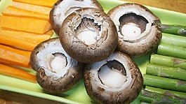 蔬菜,蘑菇,胡蘿卜