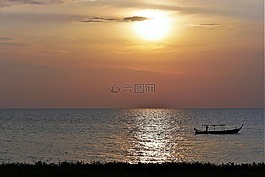 日落,海,引導(dǎo)