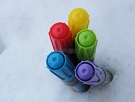 彩色的鉛筆,辦公室,鋼筆