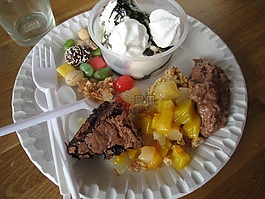 板,餐具,冰淇淋