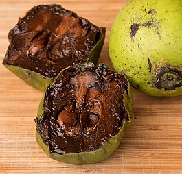 水果,甜,黑sapote