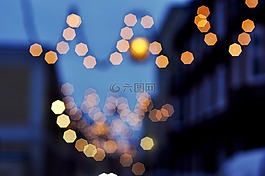 光,散景,夜