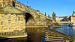 橋,布拉格,捷克