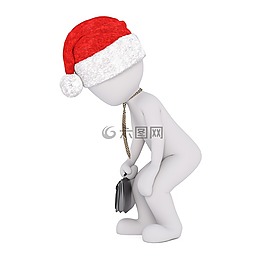 白人男性,孤立,3d模型