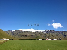 火山,冰島,雪