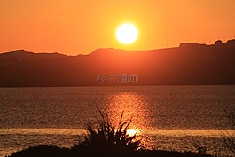 日落,晚上,科夫