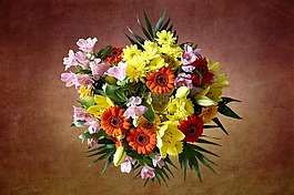 花束,鮮花,喜悅