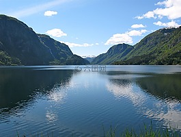 挪威,湖,sandvinsvatnet