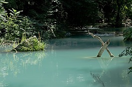 科爾迪val d'elsa,河,綠松石