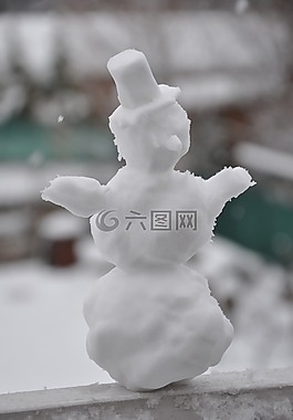 雪人,冬季,雪