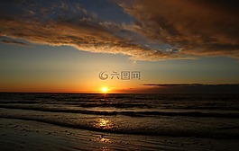太陽,云,日落