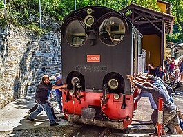 火車,發(fā)動機,車削