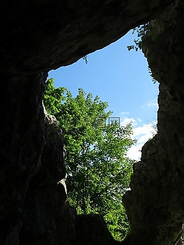 巖,視圖,景觀