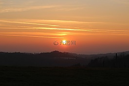 日落,黃昏,abendstimmung