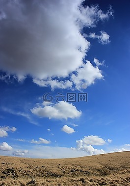 天空,景觀,云