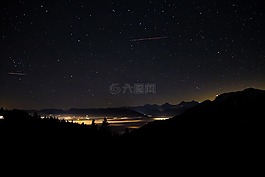 繁星點(diǎn)點(diǎn)的天空,天空,長(zhǎng)時(shí)間曝光