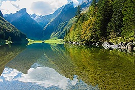 seealpsee,水,大自然