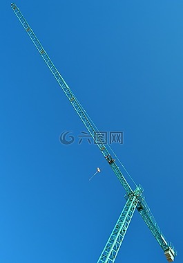 起重機,建設,工作