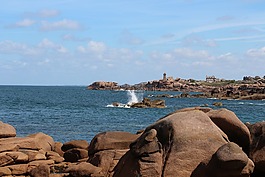 布列塔尼,海,藍(lán)色